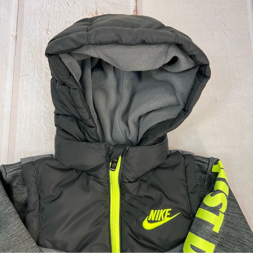 Nike Little Boys' 2Fer Full Zip Puffer Jacket SIZE 2T‎